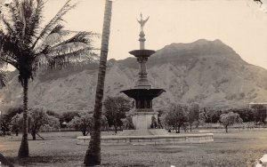 J75/ Hawaii RPPC Postcard c1920s Diamond Head Kapiolani Park 375