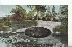 Hertfordshire Postcard - The Bridge - Aldenham House - Hertford - Ref 8391A