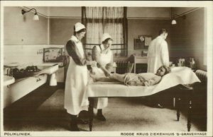 Gravenhage Netherlands Hospital Room Doctor Nurses Red Cross c1915 RPPC