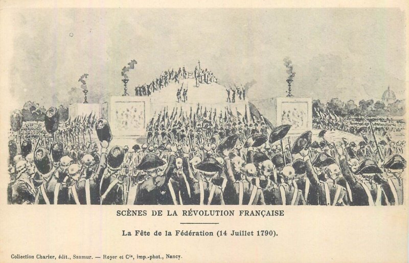 France history scenes from the French revolution illustrator P. Mejanel 1900 