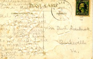 Greeting - Easter. Chick      (crease)