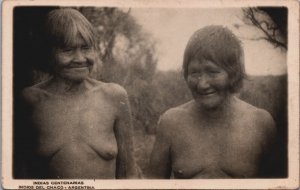 Argentina Indias Centenarias Indios Del Chaco Argentina Indians Postcard C093