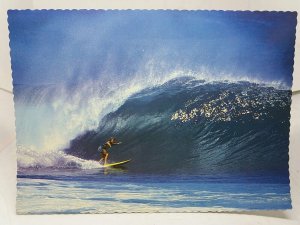 Surfer Riding the Tube East Coast Australia Vintage Postcard