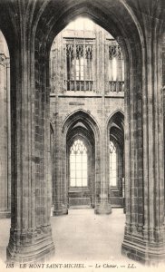 Vintage Postcard Le Mont Saint Michel Le Choeur France