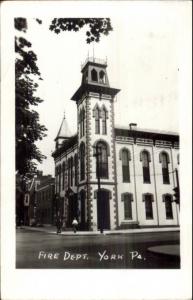 York PA Fire Dept c1950 Real Photo Postcard