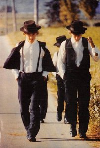 Amish Walking to Church Miscellaneous, Iowa  