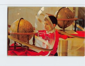 Postcard Antique Globes, National Geographic Museum, Washington, D. C.