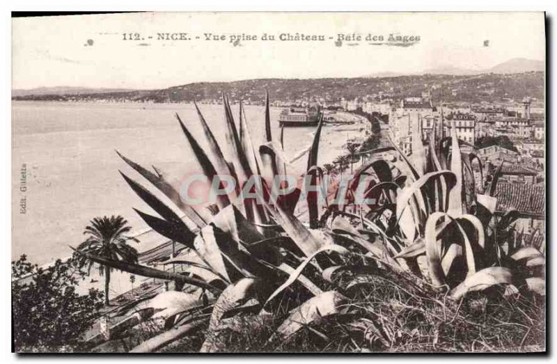 Postcard Old Nice View from Castle Bay Augeu