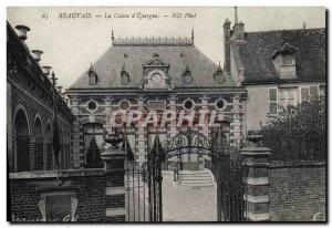 Old Postcard Beauvais Bank Caisse d & # 39Epargne