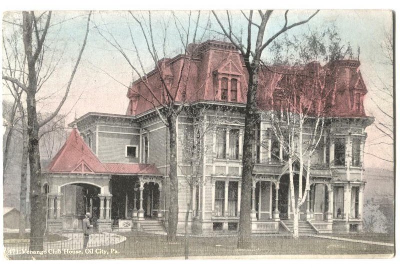 Postcard Venango Club House Oil City PA