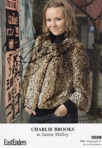 Charlie Brooks Janine Malloy BBC Eastenders Hand Signed Cast Card Photo