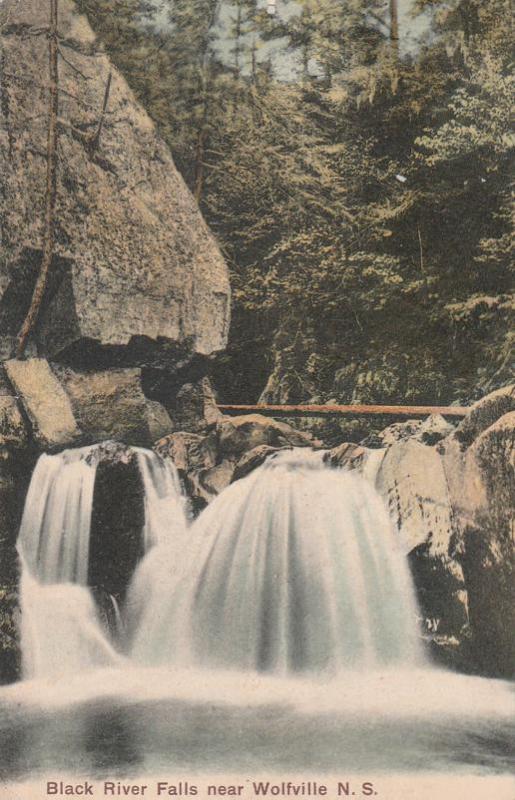 Black River Falls near Wolfville NS, Nova Scotia, Canada - pm 1907 - DB