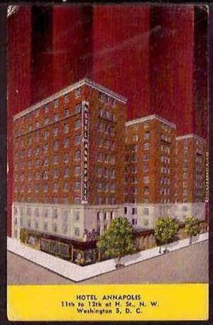 Washington DC Hotel Annapolis 1950