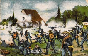 c.'13, Civil War, Confederates atBarn,  Battle on McPherson Farm, Old Postcard