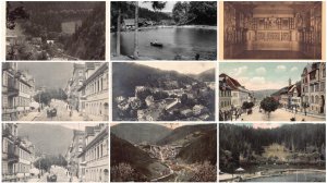 Germany Triberg Street General view Lake etc lot of 9 postcards C339