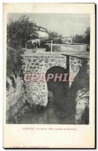 Old Postcard Djibouti Somalis The source of drinking water Hambouli TOP