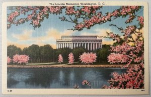 Vintage Postcard 1930-1945 The Lincoln Memorial Washington DC