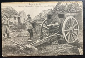 Mint France Real Picture Postcard WWI Captured German Canon At Carency