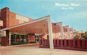 Akron Ohio Midtown Motel roadside 1905 Postcard Fine Arts Studios Dexter 3684