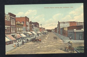 MCALESTER OKLAHOMA DOWNTOWN CHOCTAW STREET SCENE VINTAGE POSTCARD