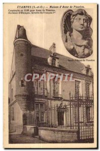 Old Postcard Etampes (S and O) House of Anne Pisseleu