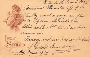 Switzerland Chocolat Suchard Advertising 1906 Grand Prix postal stationery B991