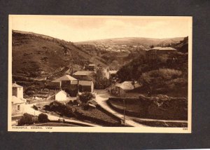 UK Cornwall Village view Boscastle Vintage Postcard Houses Carte Postale