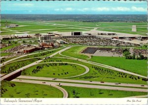 2~4X6 Postcards IN, Indiana INDIANAPOLIS INTERNATIONAL AIRPORT Terminal & Aerial