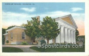 Custis Lee Mansion - Arlington, Virginia VA Postcard