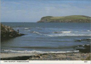 Wales Postcard - Waves at Cwm, Newport, Pembrokeshire   RR13036