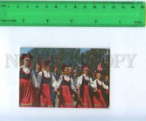 259402 USSR LATVIA native type Pocket CALENDAR 1989 year