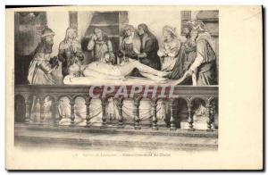 Old Postcard Eglisede Mapaul Entombment of Christ