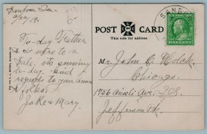 Sanborn Iowa~Main Street~Hardware: Cream Separators~AL Marsh Store~Hansen~1909