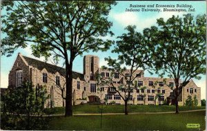 Postcard SCHOOL SCENE Bloomington Indiana IN AN9792