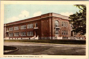 Postcard SCHOOL SCENE Summerside Prince Edward Island PE AK5314