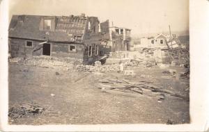 Omaha Nebraska view of damage after 1913 cyclone real photo pc Z16107