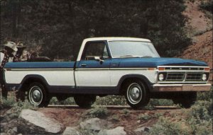 1977 F-100 Pickup Ranger XLT Truck Ad Advertising Vintage Postcard