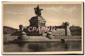Old Postcard Kaiser Wilhelm Denkmal Am Eck Koblenz