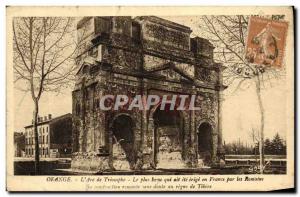 Old Postcard The Triumphal Arch Orange