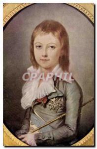 Postcard Old School Polish Alexandre Kucharski Portrait of Luis XVII Versaill...