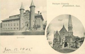 CT, Middletown, Connecticut,  Wesleyan University, Chapel, Gymnasium, Multi View