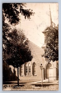 J87/ Senecaville Ohio RPPC Postcard c1910 Cambridge M.E. Church 1717