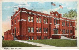 US    PC1194 ARMORY, TAUTON, MASS 1922