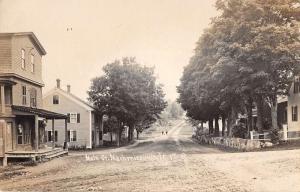 Mechanicsville Vermont Main Street Real Photo Antique Postcard J38554