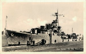 Den Helder Hr. Ms. Banckert Battleship RPPC 06.24