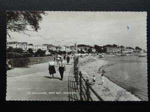 Argyll & Bute DUNOON West Bay Esplanade c1958 RP Postcard by Valentine