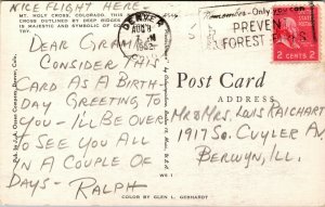 Vtg 1950s Mt Holy Cross Rocky Mountains Red Cliff Colorado Postcard