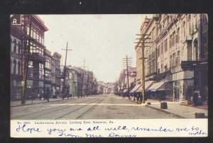 SCRANTON PENNSYLVANIA DOWNTOWN LACKAWANNA AVENUE VINTAGE POSTCARD