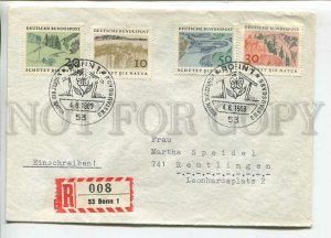 446126 GERMANY 1969 year special cancellations landscapes registered Bonn