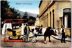 Madeira Portugal Spain Carro De Bois Postcard